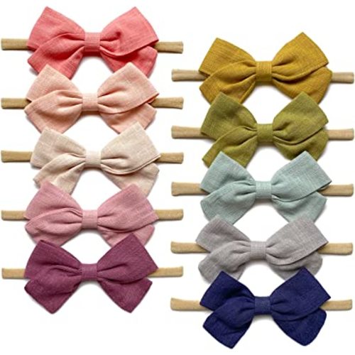 Baby Girl Headbands and Bows, Super Soft Hair Accessories for Newborn Infant Todder.