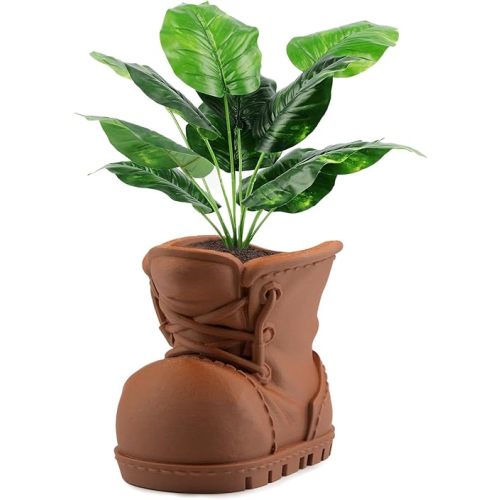 Cute Boot Planter Small Plant Pots, Garden Decorative Planter Indoor Pot for Succulent Plant, Cactus, Herbs and Flowers