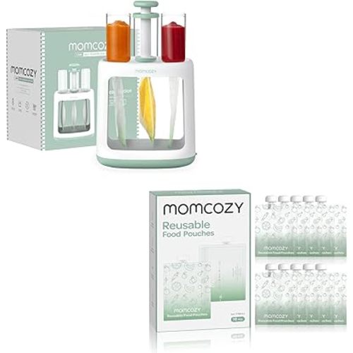 Momcozy Squeeze Station+ 5oz Reusable Food Pouches