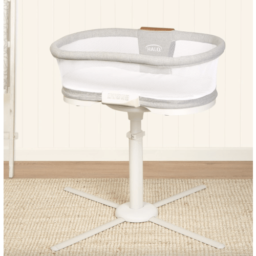 HALO - BassiNest Luxe Vibrating Bassinet, Bedside Sleeper - white
