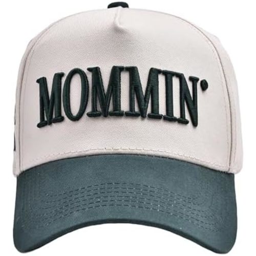 Funny Mommin Hat for Women, Mama Too Busy to Care Truck Hat Gifts Adjustable Washed Cotton Embroidered Mom Baseball Cap