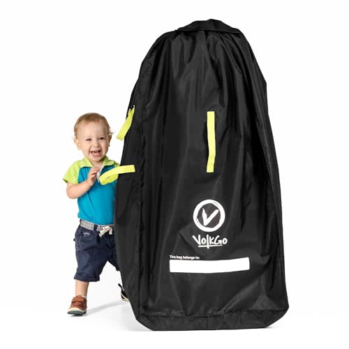 V VOLKGO Stroller Bag for Airplane, Large Stroller Bag for Airplane Travel, Jogger & Double Stroller Travel Bag - Fits Most Sizes, Gate Check Stroller Bag, Double Stroller Travel Bag, Stroller Cover