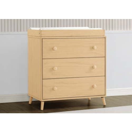 Jordan 3 Drawer Dresser with Interlocking Drawers