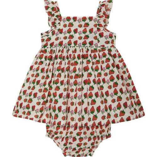 Baby Sundress Perry, Strawberry Print - Question Everything | Maisonette