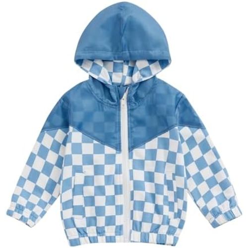 MERSARIPHY Toddler Boy Hoodies Baby Boy Jacket Lightweight Pocket Zip Up Hooded Jackets Baby Fall Winter Outwear