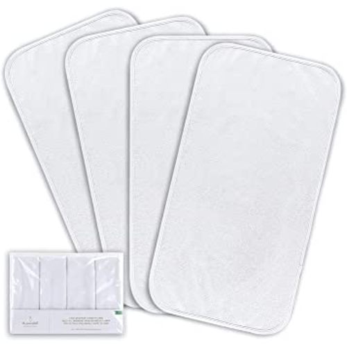 The Peanutshell Waterproof Diaper Changing Pad Liners | 4 Pack Set for Changing Pad, Bassinet or Crib | Washable & Reusable
