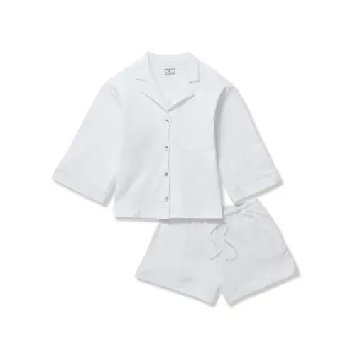 The Olivia Pima Short Set in White