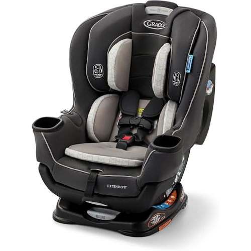 Graco Extend2Fit Convertible Baby Car Seat, Rear and Forward Facing, Adjustable Extension Panel for Extra Legroom, Redmond
