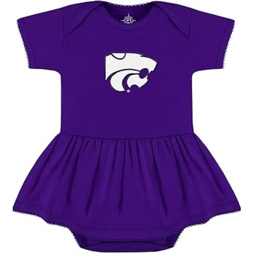 Creative Knitwear College Baby Picot Bodysuit Dress - Team Logo, Multiple Colors, for Baby Girls (0-24 Months)