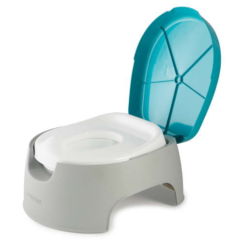 Summer 3-in-1 Train with Me Potty Training Toilet, Seat Topper and Stepstool, Travel Potty Seat for Toddler