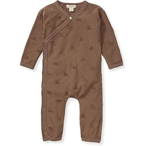 Burt's Bees Baby baby-boys Romper Jumpsuit, 100% Organic Cotton One-piece Short Sleeve Shortall, Long Sleeve Coverall
