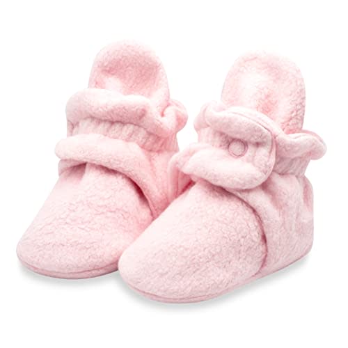 Zutano Unisex Fleece Baby Booties, Two Snap Closure, Newborn to 24 Months