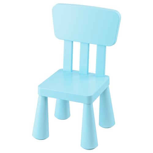 MAMMUT Children's chair - indoor/outdoor/light blue