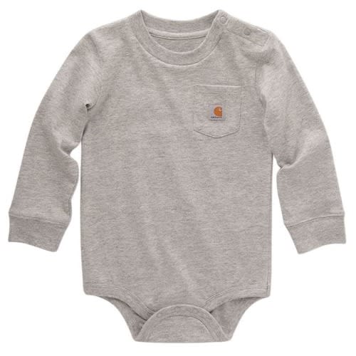 Kids' Long-Sleeve Pocket Bodysuit | Pink Clothing & Gear | Carhartt