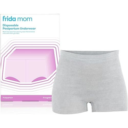 Disposable Postpartum Underwear Super Soft, Stretchy, Breathable, Wicking, Latex-Free, 8 Count