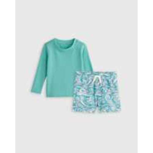 Swim Trunk and Rash Guard Set