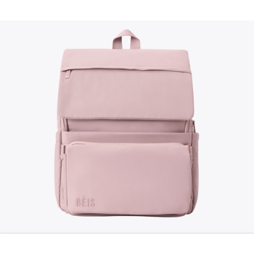 BÉIS 'The Ultimate Diaper Backpack' in Atlas Pink - Best Pink Backpack Diaper Bag