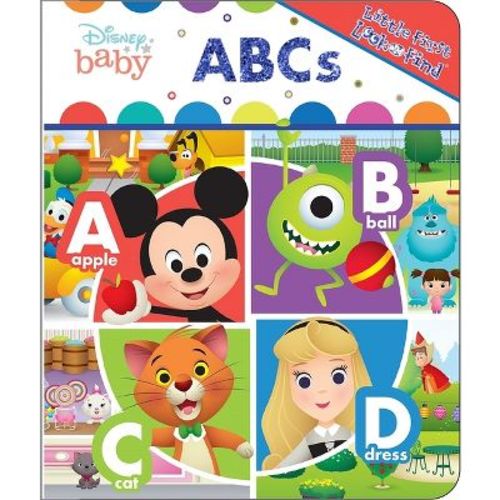 Disney Baby: Abcs Little First Look And Find - By Pi Kids (board Book)