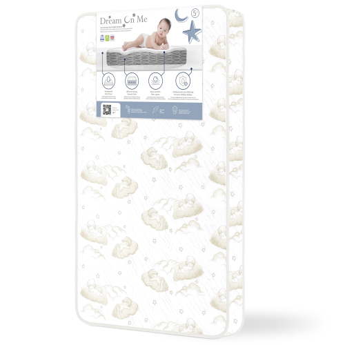 Dream on Me Twilight 80 Coil Crib & Toddler Innerspring Mattress