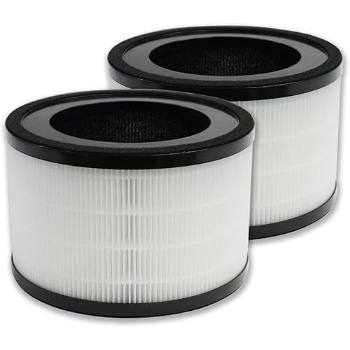 PUREBURG MAF-02 Replacement Filter Compatible with Miko IBUKI M Air Purifier,2-Pack H13 True HEPA 3-Stage Filtration Activated carbon Air Clean Dust VOCs Odor PM2.5 Smoke
