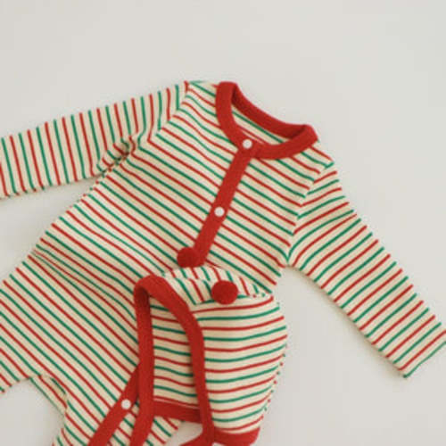 Candy Cane Playsuit with Hat – Teeny Mini Me