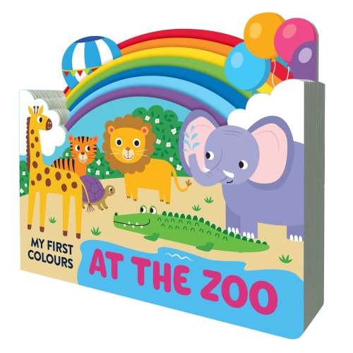 Chunky Scenes Board Book - My First Colours- At the Zoo