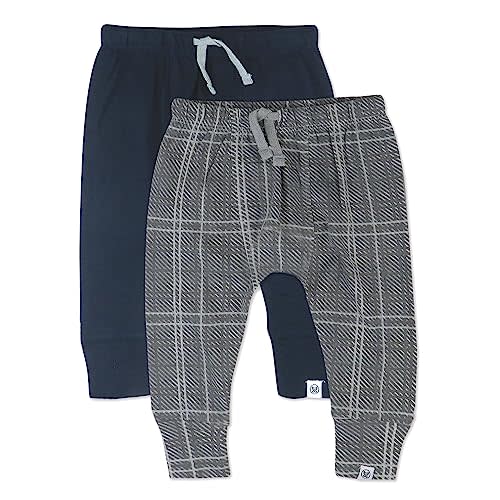 HonestBaby Honest Pants Joggers Pull on 100% Organic Cotton for Infant Baby and Toddler, Boys, Girls, Unisex