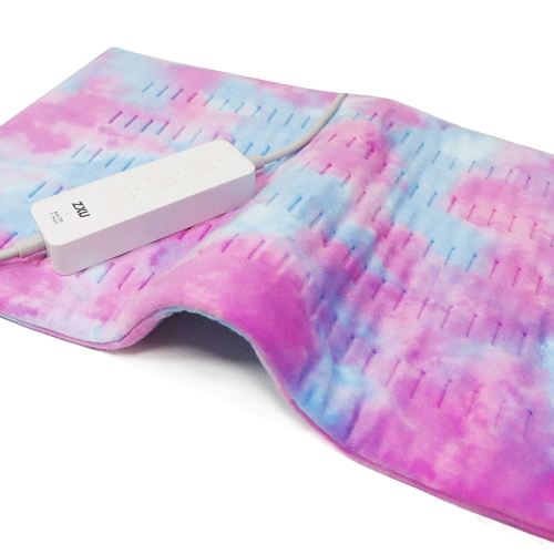 ZXU Pink Heating Pad XL King Size - Extra Large 12” x 24” Heating Pad for Back Pain and Cramps Relief- Ultra-Soft Heated Pad with Moist Heat,Auto Shut-Off Hot Heated Pad,Machine Washable