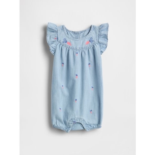 Baby Peter Rabbit™ Chambray Shorty One-Piece