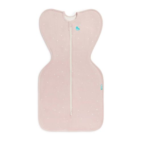 Love to Dream Baby Girl Swaddle Up Sleep Sack - Cotton 1.0 TOG Long Sleeve Wrap - Twinkle Pink - M