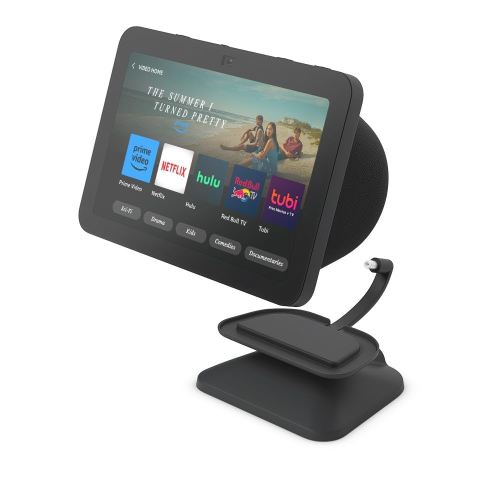Echo Show 8 (3rd Gen, 2023 release) with Adjustable Stand with USB-C Charging Port | Charcoal