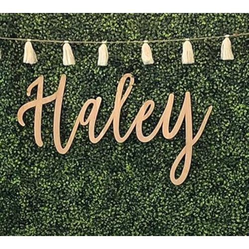 Personalized Wood Sign, Laser Cut. Select Favorite Font, Size and up to 3 Lines per Size. Live Preview.