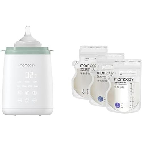 Momcozy Bottle Warmer & Momcozy Breastmilk Storage Bag 8Oz