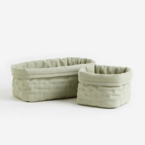 H&M Quilted Storage Baskets - 2 Pack