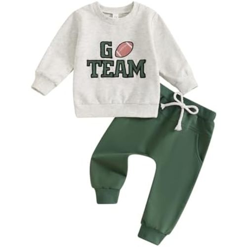 Toddler Boy Fall Winter Outfits Baby Clothes Cute Letter Long Sleeve Sweatshirt Pants Set 6 12 18 24 Months 3T 4T
