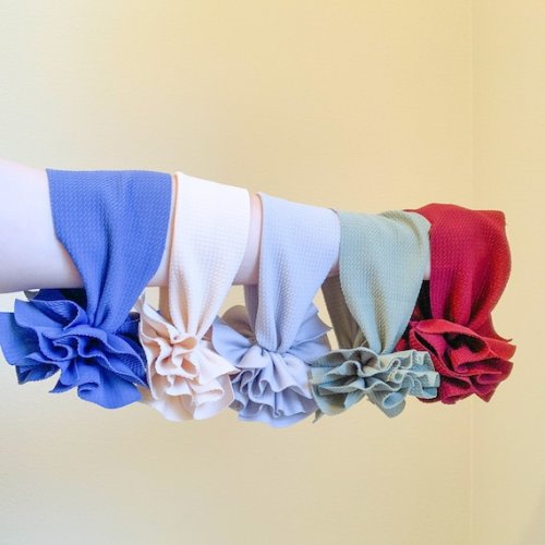 MESSY HEADWRAP SHREDDED Baby Girl Bows Stretchy Headwrap - Etsy