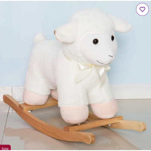 Qaba Kids Playtime Plush Sheep Lamb Toy Ride Rocking Horse & Reviews | Wayfair
