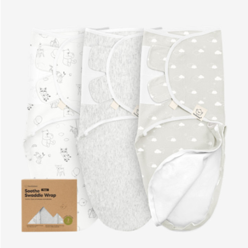 Baby Swaddle Sleep Sacks with Zipper - 3-Pack Swaddles for Newborns 0-3 Months, Infant, Baby Girls, Boys, Soft & Durable Newborn Sleep Sack, Easy Diaper Change Swaddling Blanket (Aspire)