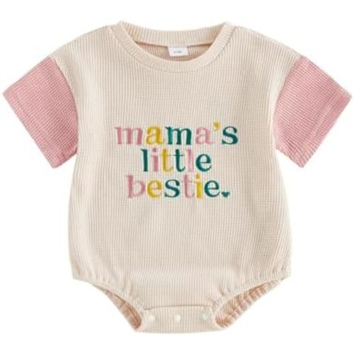 Sejardin Newborn Baby Girl Romper Daddys Girl Summer Clothes Short Sleeve Round Neck Playsuit Infant Girl Outfit