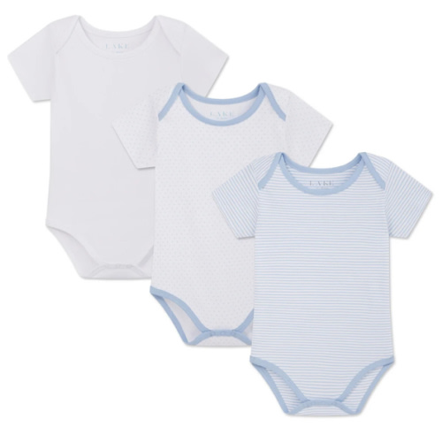 LAKE | Baby | Pima Cotton Pajamas | English Rose Baby Bodysuit Bundle