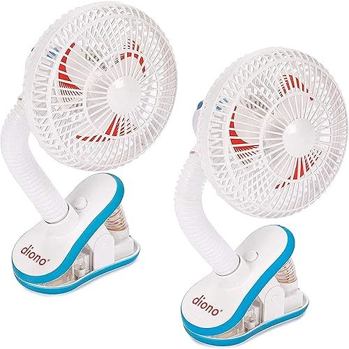 Diono Stroller Fans, Pack of 2 Clip On Baby Safe Stroller Fans
