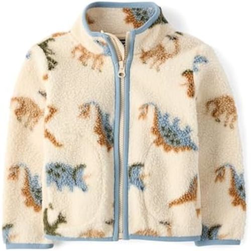 The Children's Place Baby Boys' And Toddler Long Sleeve Sherpa Fleece Full Zip Jacket