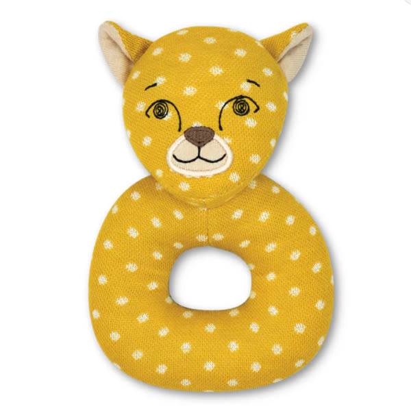 Charlie Cheetah - Teething Rattle