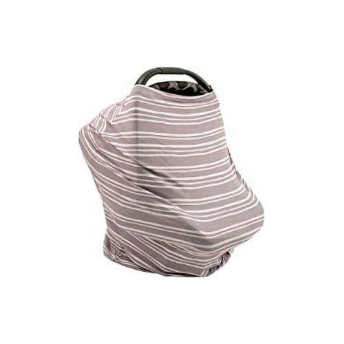 Bebe au Lait Pure and Simple 5-in-1 Cover, Infinity Scarf, Car Seat Cover, Shopping Cart Cover, Carrier Cover and Nursing Cover - Metro Jersey