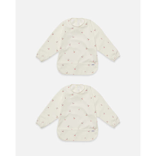 Smock Bib - Cherry / 2 Pack