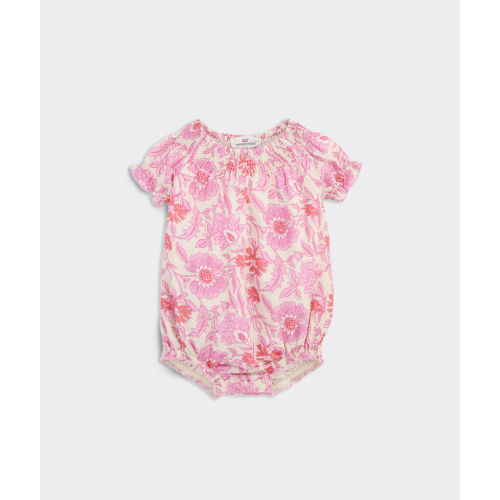 Shop Baby Emmy Smocked Bubble Romper at vineyard vines