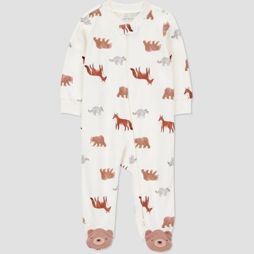 Carter's Just One You® Baby Wilderness Animals Sleep N' Play - Cream