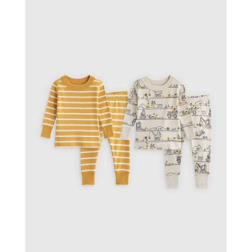 100% Organic Cotton Tight Fit Sleep 2-Pack - Baby Boy