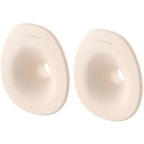 eufy Original 24mm Flange (2-Pack), Replacement Accessories for Wearable Breast Pump S1/S1 Pro, HeatFlow™ Technology, Food-Grade Silicone, Durable, Comfortable, Ergonomic Fit