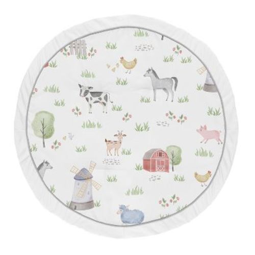Sweet Jojo Designs Boy Or Girl Gender Neutral Unisex Baby Tummy Time Playmat Farm Animals